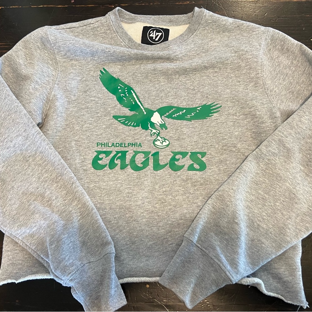 47 Philadelphia EAGLES Cropped Sweatshirt Men crewneck football